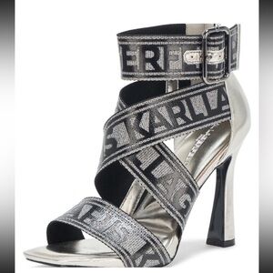 🆕Karl Lagerfeld CARELIZ F24 Ankle Strap 4” Heels